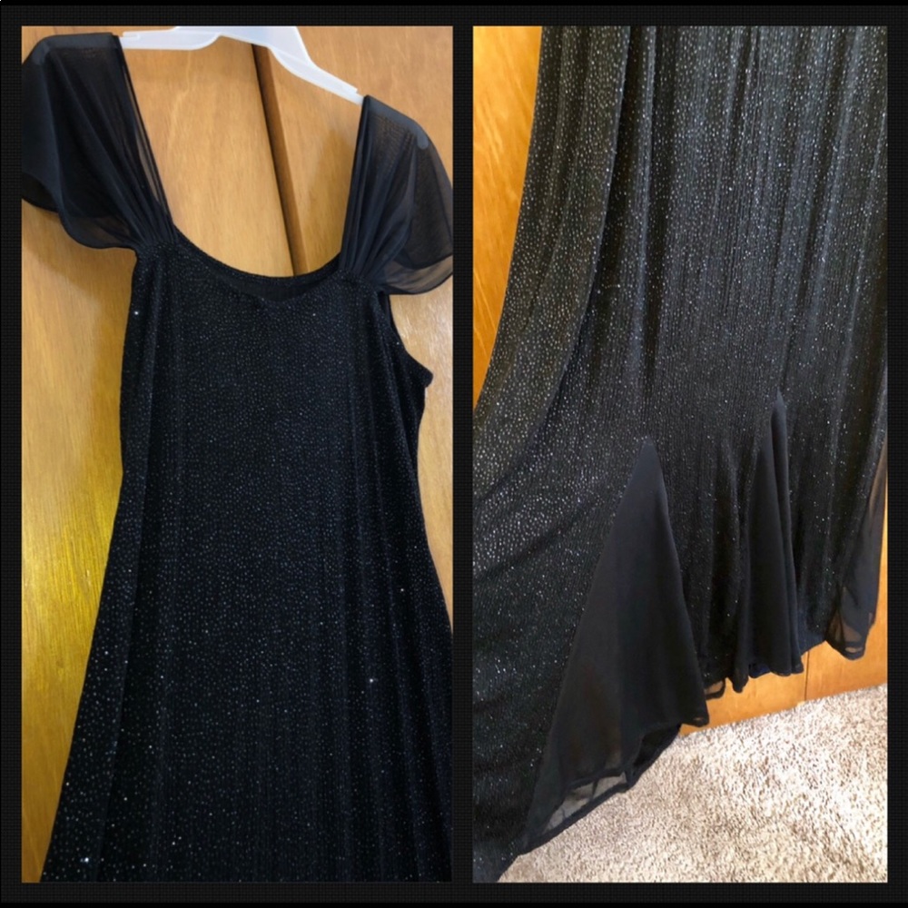 Black Floor Length Gown - Size 16